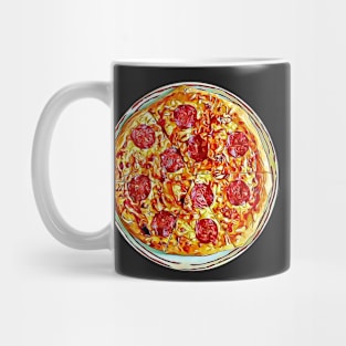 Pepperoni Pizza Pattern 1 Mug